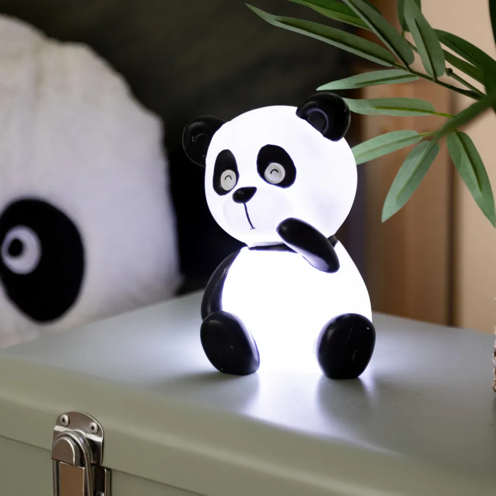 ATMOSPHERA CREATEUR D'INTERIEUR - Veilleuse enfant à pile panda "andy" blanc h13,5cm