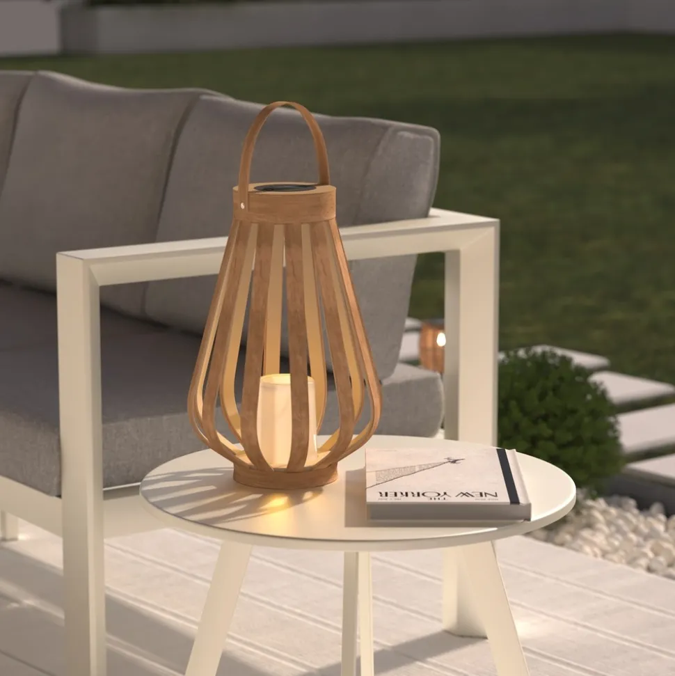 ATMOSPHERA CREATEUR D'INTERIEUR - Lanterne solaire "aria" beige h34,5cm