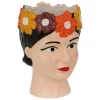 ATMOSPHERA CREATEUR D'INTERIEUR - Vase tête de femme "yuca" céramique h18,2cm