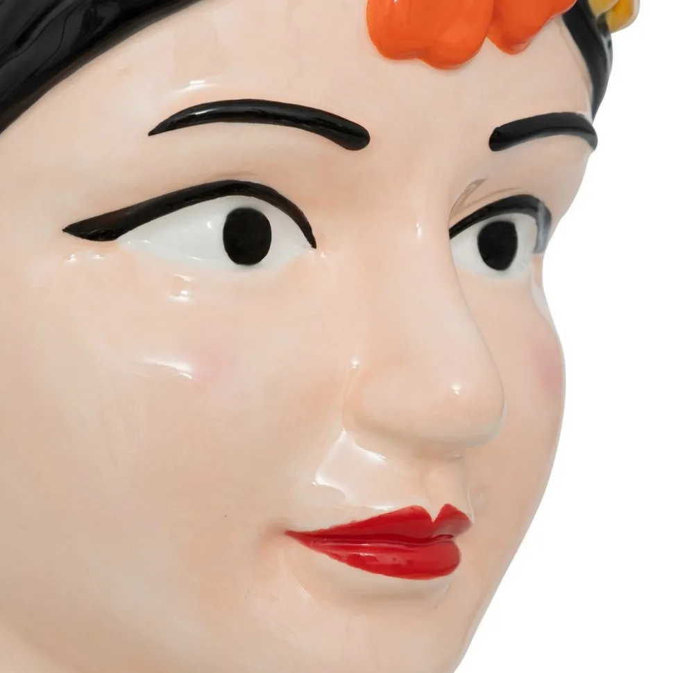 ATMOSPHERA CREATEUR D'INTERIEUR - Vase tête de femme "yuca" céramique h18,2cm