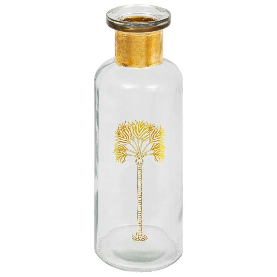 ATMOSPHERA CREATEUR D'INTERIEUR - Vase bouteille "tropical boudoir" h22cm transparent