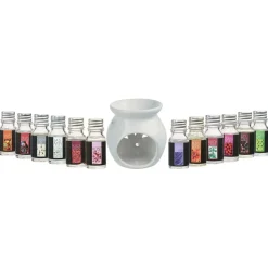 ATMOSPHERA CREATEUR D'INTERIEUR - Brûle - parfum et lot de 12 huiles - 10ml