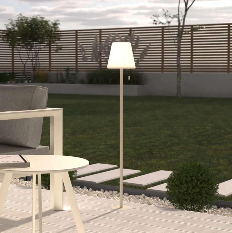 ATMOSPHERA CREATEUR D'INTERIEUR - Lampadaire d extérieur led "zack" blanc h108cm