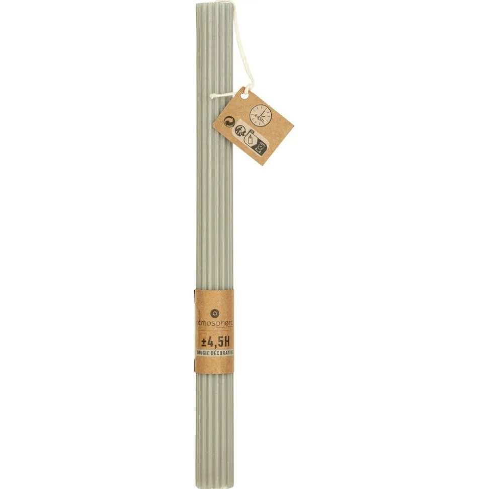 ATMOSPHERA CREATEUR D'INTERIEUR - Bougie bâton "demi" 70g gris clair