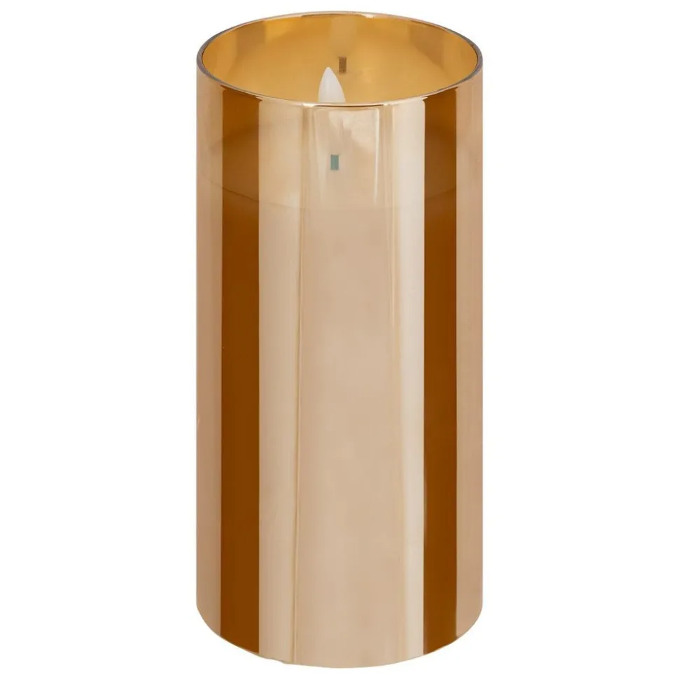 ATMOSPHERA CREATEUR D'INTERIEUR - Coffret 3 bougies led sena verre ambre d75cm