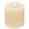 ATMOSPHERA CREATEUR D'INTERIEUR - Lot de 4 bougies rustiques 60g blanc ivoire
