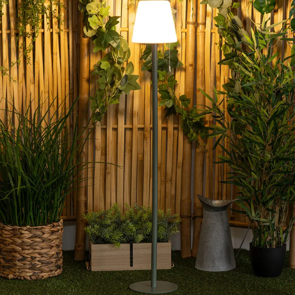 ATMOSPHERA CREATEUR D'INTERIEUR - Lampadaire extérieur "zack" h108cm vert olive