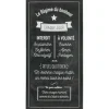 ATMOSPHERA CREATEUR D'INTERIEUR - Sticker "bonheur" - noir et blanc - 32x60 cm