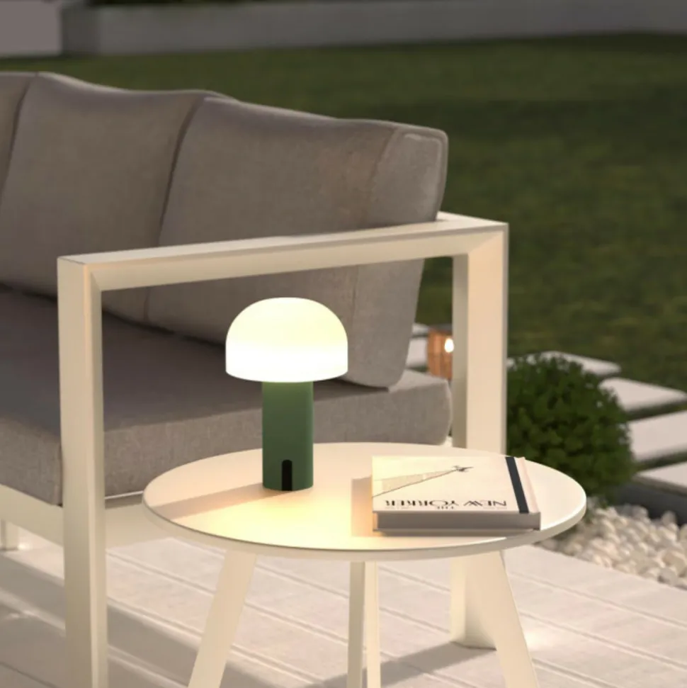 ATMOSPHERA CREATEUR D'INTERIEUR - Lampe usb d extérieurled "jany" vert olive h22cm