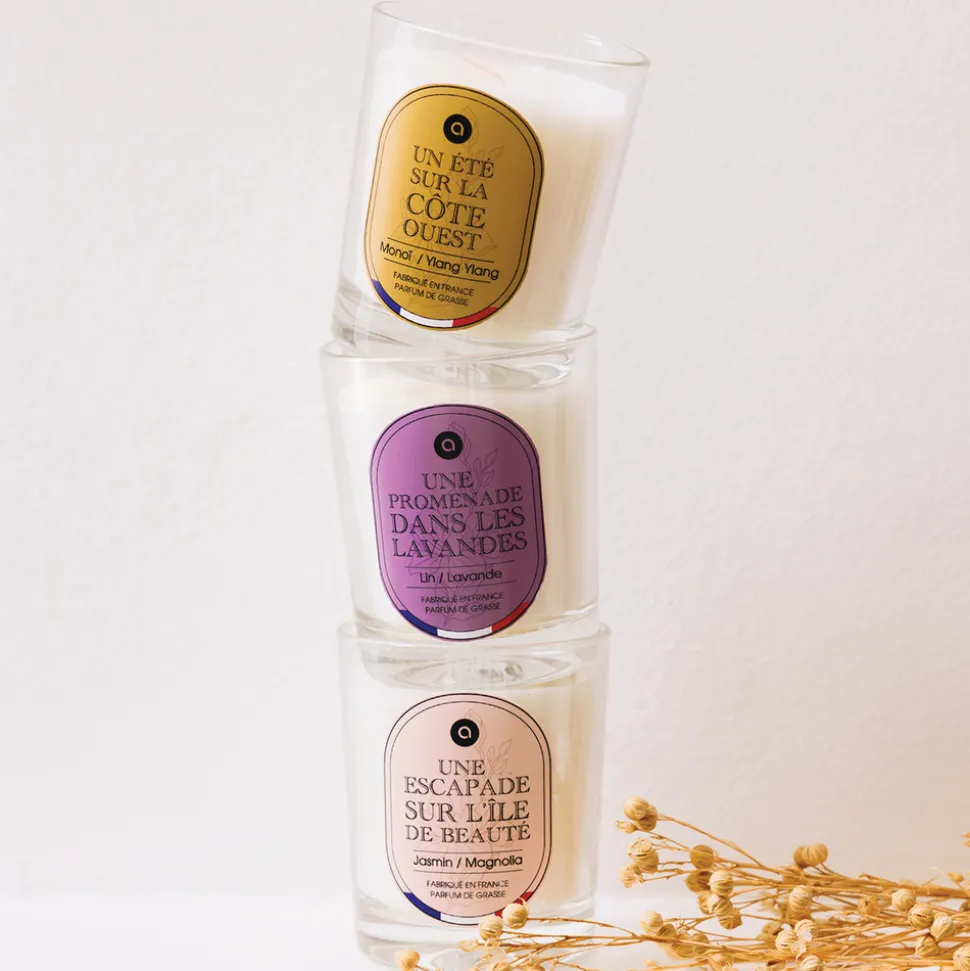 ATMOSPHERA CREATEUR D'INTERIEUR - Bougie parfumée nibi bois et cachemire 180g