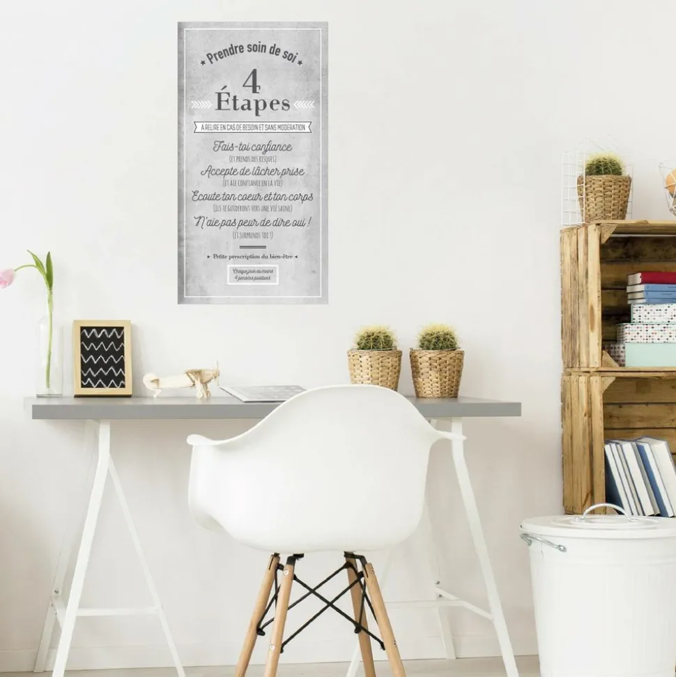 ATMOSPHERA CREATEUR D'INTERIEUR - Sticker "soin de soi" - 32x60 cm