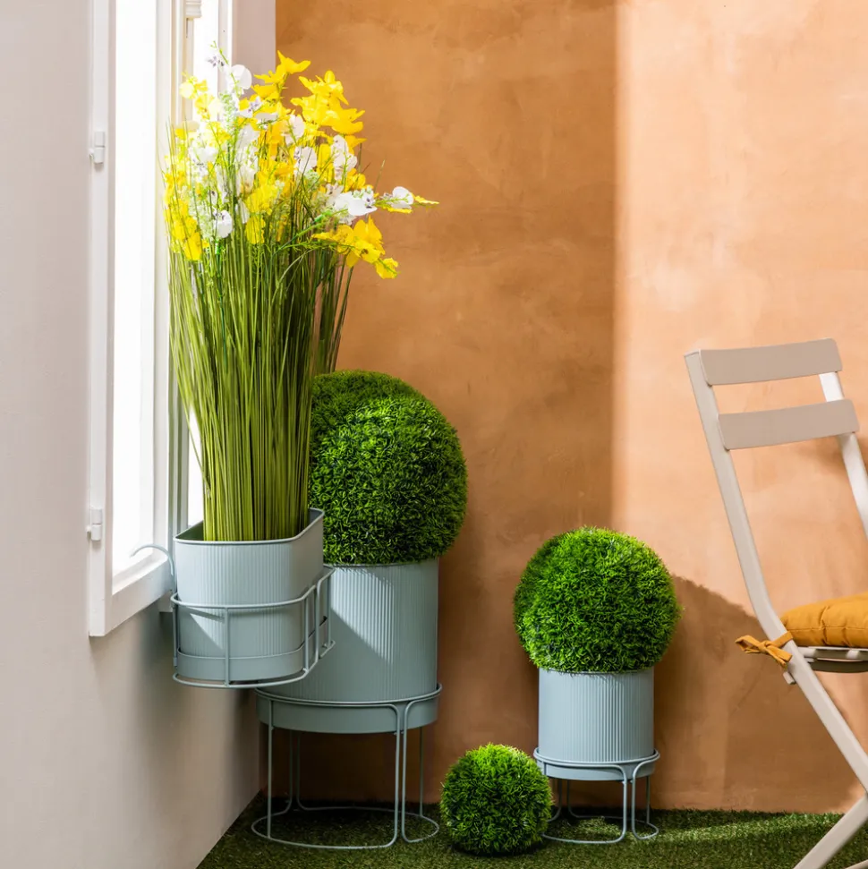 ATMOSPHERA CREATEUR D'INTERIEUR - 2 pots "aze" vert céladon d30 x44,3cm