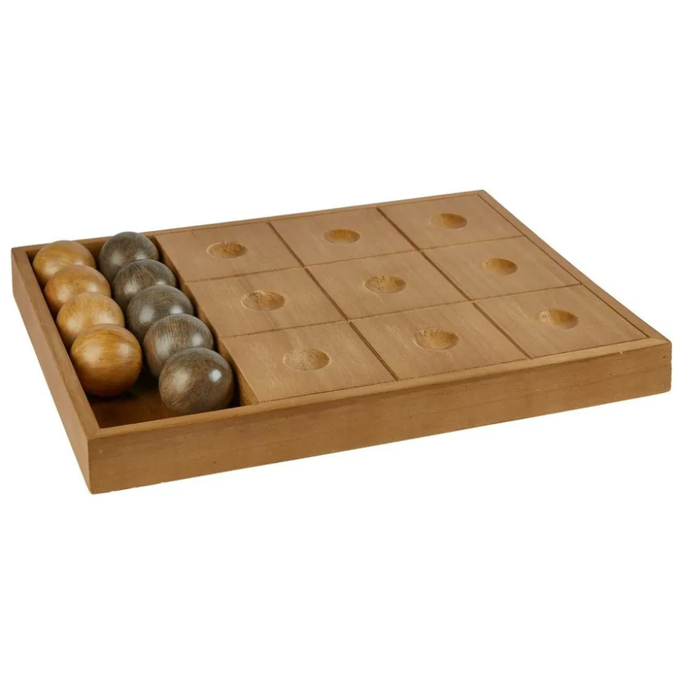ATMOSPHERA CREATEUR D'INTERIEUR - Morpion "jehan" pin marron 40x30cm