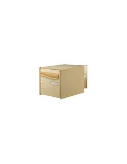 AUTO PRATIC - Boîte aux lettres à ouverture totale r-box lys 2 portes beige - decayeux