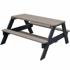AXI - Table de pique-nique pour enfants nick et parasol marron et gris