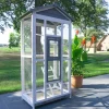 BB LOISIR - Volière cage à oiseaux en bois de haute qualité 82x57x160cm pour intérieur et extérieur –modèle « apollo l 303 »