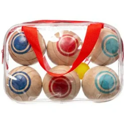 BE TOY'S - Jeu enfant en bois "pétanque" 6cm multicolore