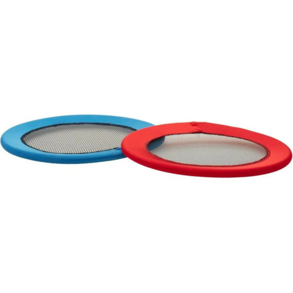 BE TOY'S - Lot de 2 raquettes "balles" 30cm rouge & bleu