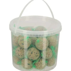 BEST FOR BIRDS - Boules de graisse avec filet dans un seau 30 pièces
