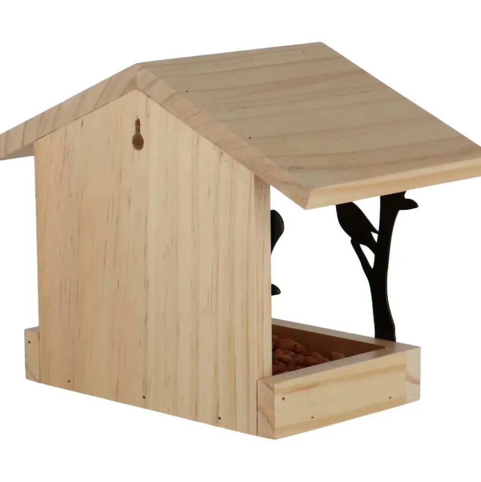 BEST FOR BIRDS - Mangeoire murale en pin et fer
