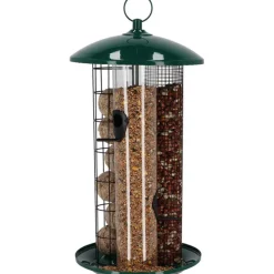 BEST FOR BIRDS - Mangeoire trio xxl graines, cacahuètes et boules de graisse