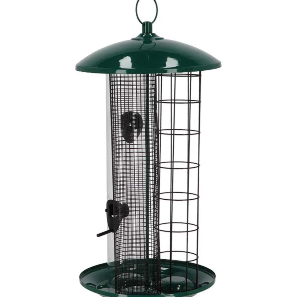 BEST FOR BIRDS - Mangeoire trio xxl graines, cacahuètes et boules de graisse