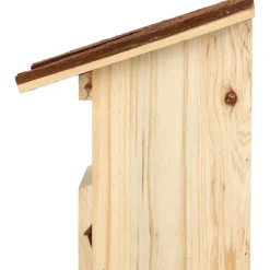 BEST FOR BIRDS - Nichoir pour oiseaux avec toît en écorce rouge gorge