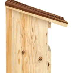 BEST FOR BIRDS - Nichoir pour oiseaux avec toît en écorce rouge gorge