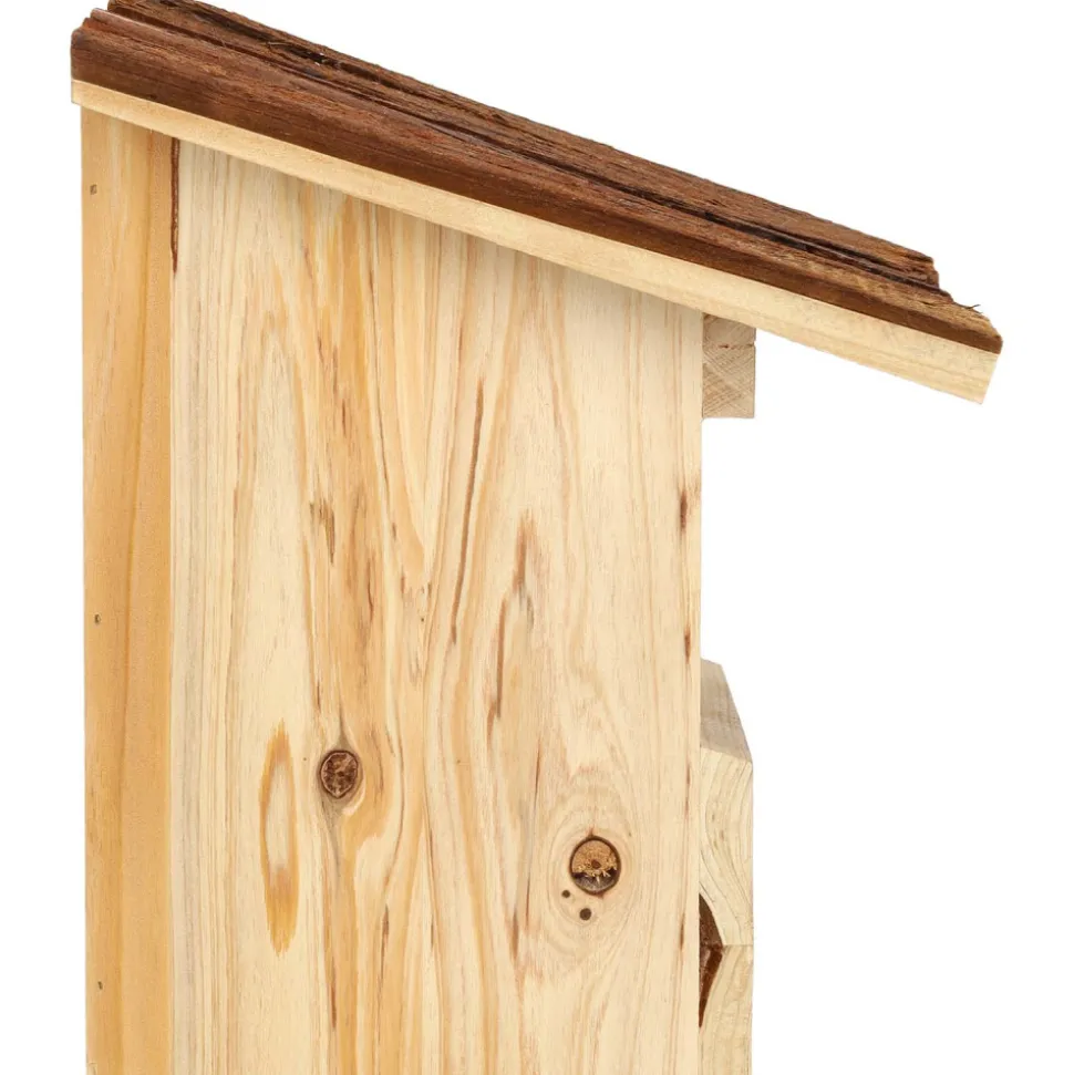 BEST FOR BIRDS - Nichoir pour oiseaux avec toît en écorce rouge gorge