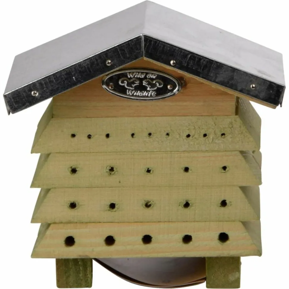 BEST FOR BIRDS - Refuge à abeilles en bois et zinc