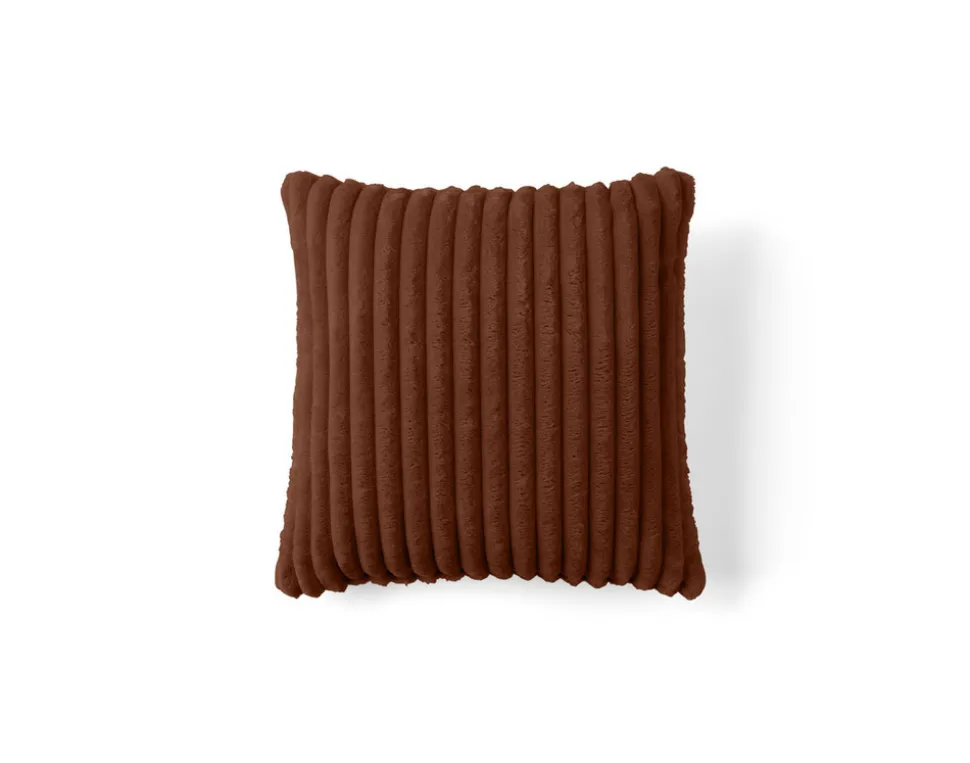 BEST MOBILIER - Garance - coussin - en velours côtelé grosses côtes - 40x40 cm