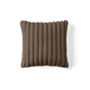 BEST MOBILIER - Laponie - coussin - en fausse fourrure côtelé - 40x40 cm