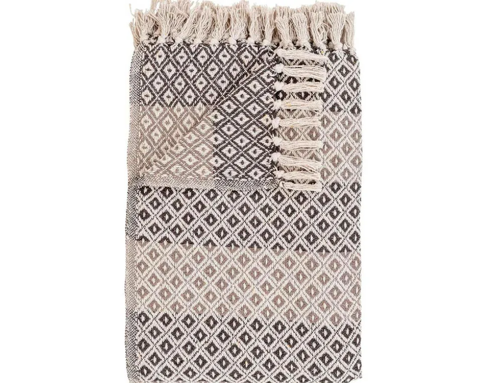BEST MOBILIER - Martina - plaid - 130x180 cm - en coton recyclé