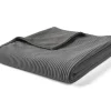 BEST MOBILIER - Palerma - plaid - 200x140 cm - en velours côtelé et velours