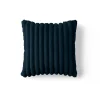 BEST MOBILIER - Pampelune - coussin - en fausse fourrure côtelé et velours - 40x40 cm