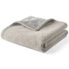 BEST MOBILIER - Paolo - plaid - 100x140 cm - en velours texturé et velours