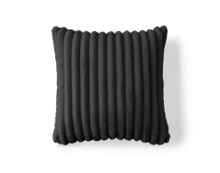 BEST MOBILIER - Sierra - coussin - en fausse fourrure côtelé - 50x50 cm
