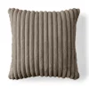 BEST MOBILIER - Sierra - coussin - en fausse fourrure côtelé - 60x60 cm