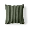 BEST MOBILIER - Sierra - coussin - en fausse fourrure côtelé - 40x40 cm