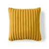 BEST MOBILIER - Sierra - coussin - en fausse fourrure côtelé - 50x50 cm