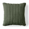 BEST MOBILIER - Sierra - coussin - en fausse fourrure côtelé - 60x60 cm