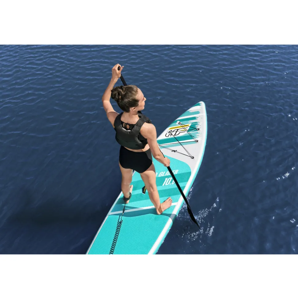Bestway kit paddle sup gonflable aqua glider avec traveltech 3,20 m - 65347