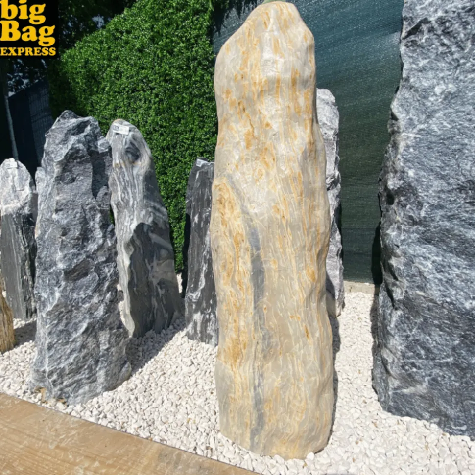 BIG BAG EXPRESS - Monolithe décoratif de jardin en marbre cream candy prem col 95cm