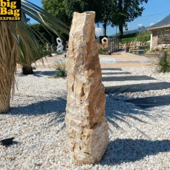 BIG BAG EXPRESS - Monolithe décoratif de jardin en onyx angel sparks nat col 90cm