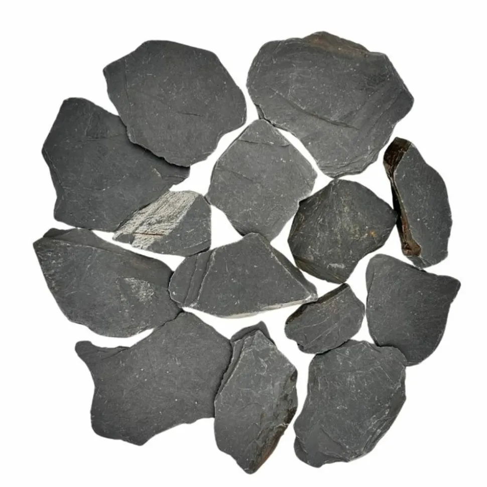BIG BAG EXPRESS - Pack 800kg paillage minéral paillettes ardoise noire ø 30/80 mm (32 sacs x 25kg) - livraison standard