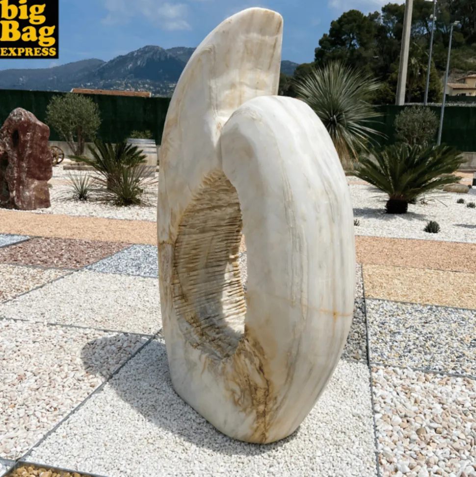 BIG BAG EXPRESS - Sculpture de jardin en marbre cream candy istanbul 404kg
