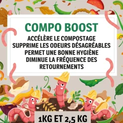 Biotonyx - poudre activateur naturel de compost - compo boost - accélérateur et désodorisant - 2,5kg