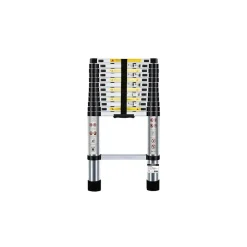 BM TOOLS - Échelle télescopique bm tools 3,8m en acier inoxydable, charge 150kg pliable extensible unique droite multi-fonction, bricolage