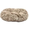 BOBBY - Coussin pour chien oval ''Poilu'' bicolore 103x72cm
