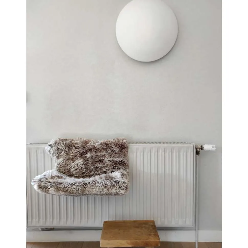 BOBBY - Hamac radiateur ''Poilu" gris 47x30x25cm pour chat